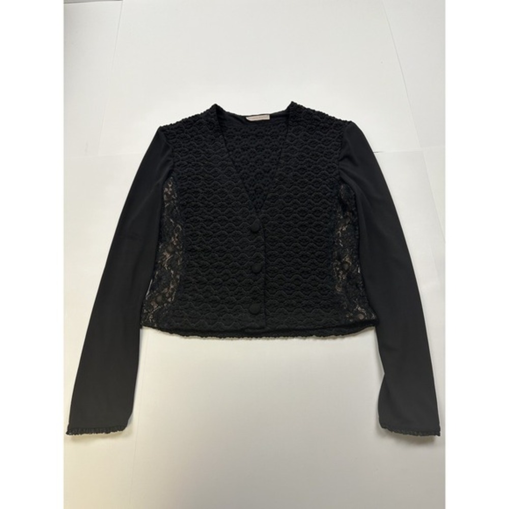 Bruno Duluc jacket blazer Women's Size Large Vintage Made In USA Lace‎